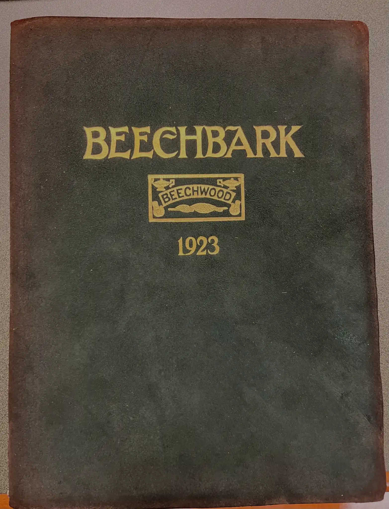 Cover of Beechwood's Beechbark book from 1923.