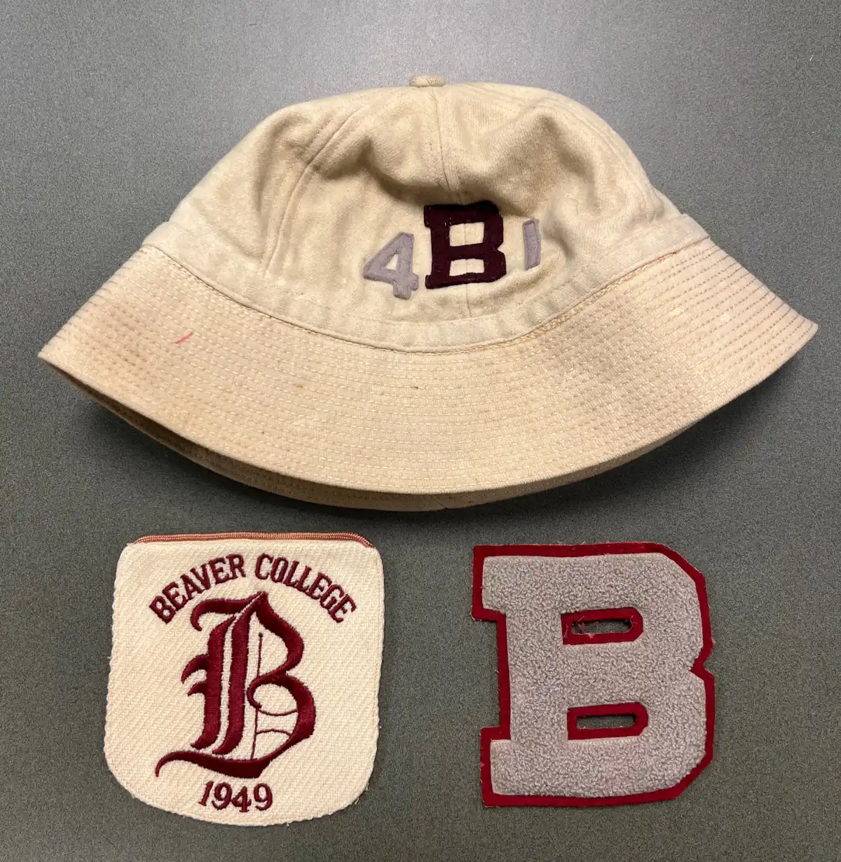 A vintage 1941 Bucket Hat and Patches 