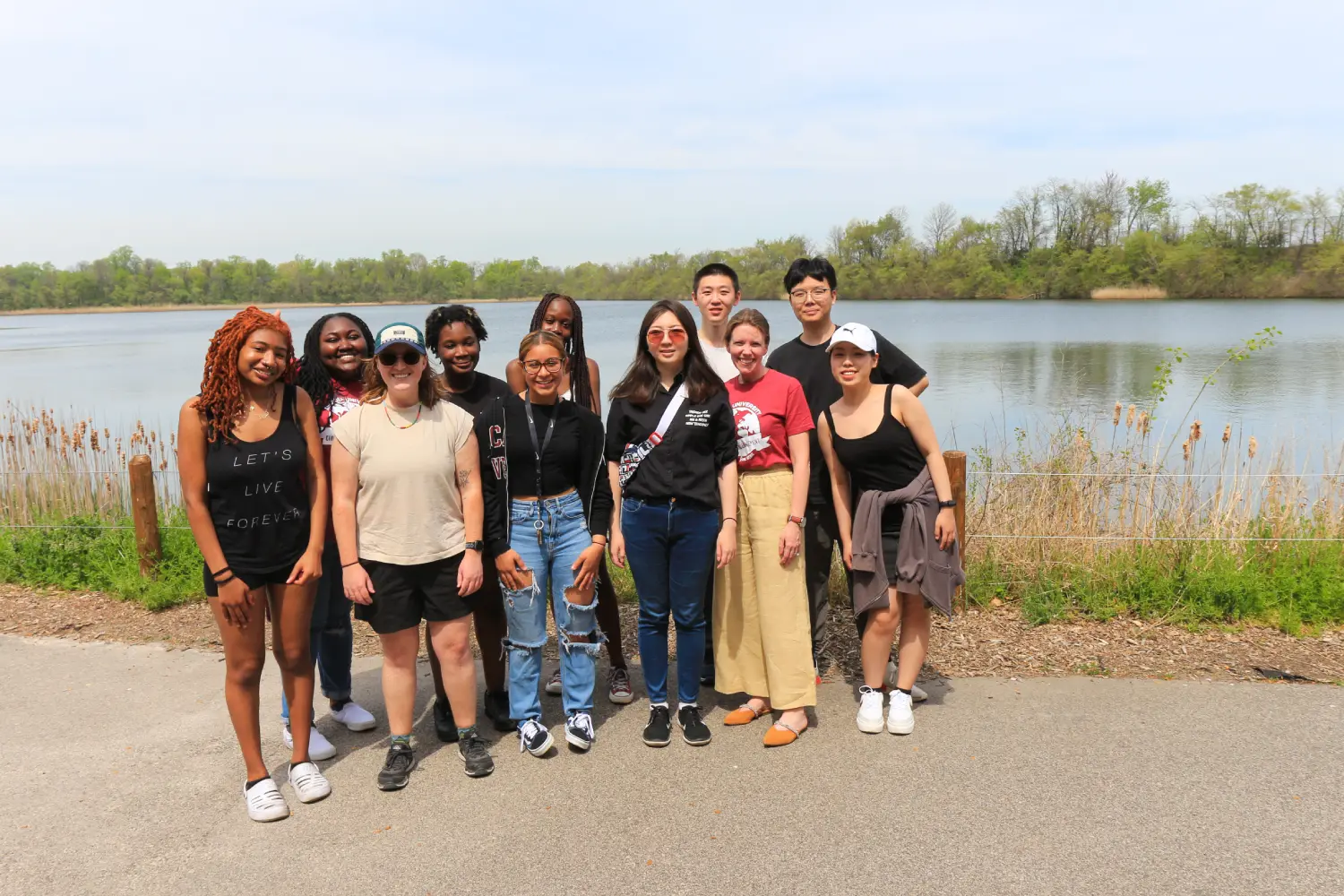 Students participating in Outward Bound.