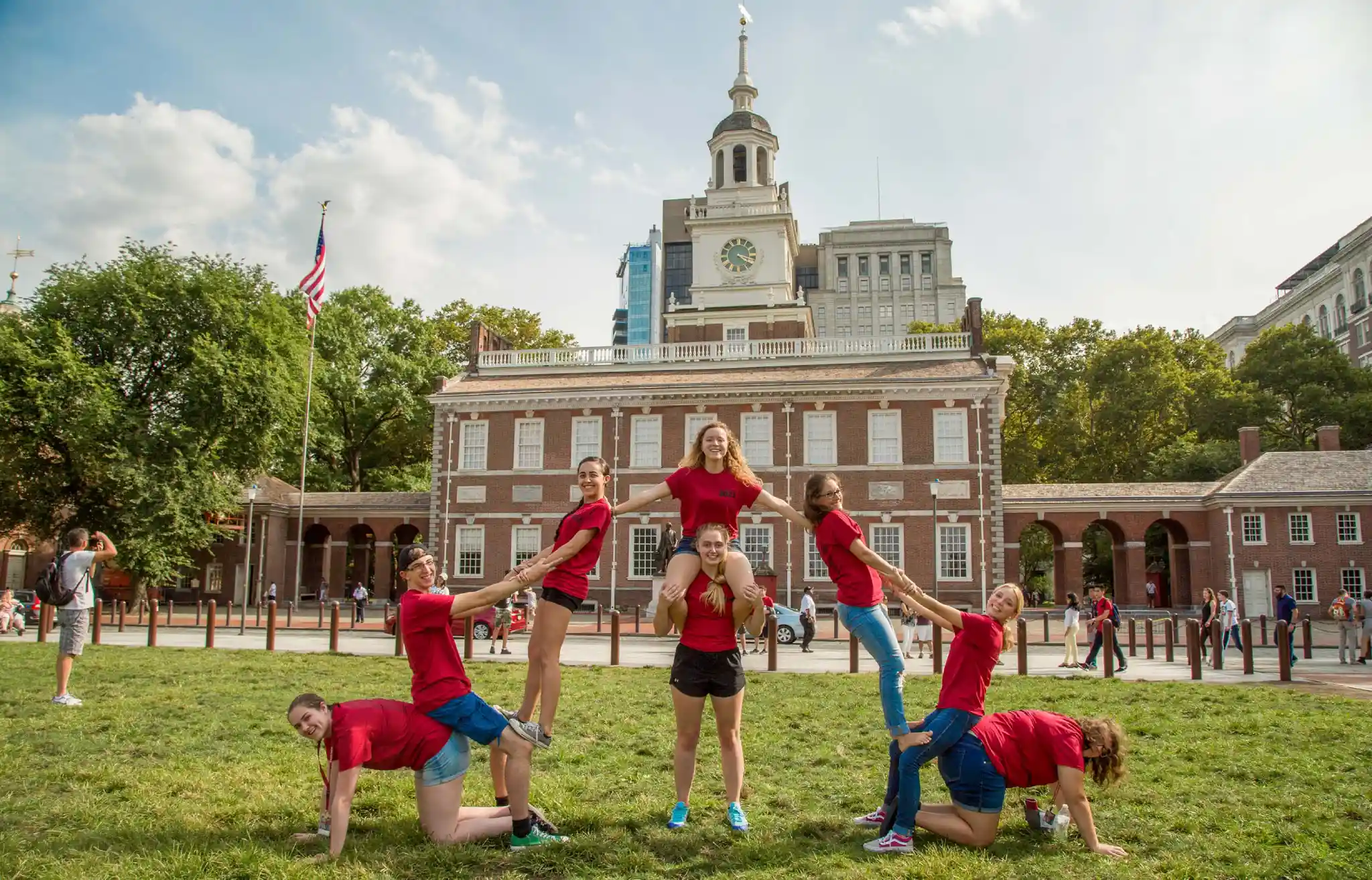 Students at Philadelphia City Hall