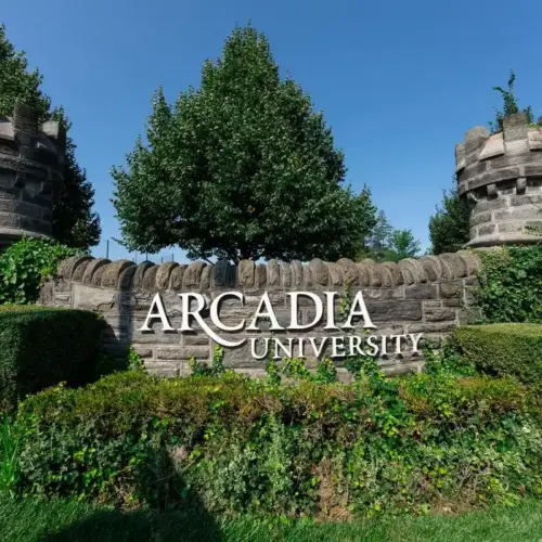 Arcadia University main entrance