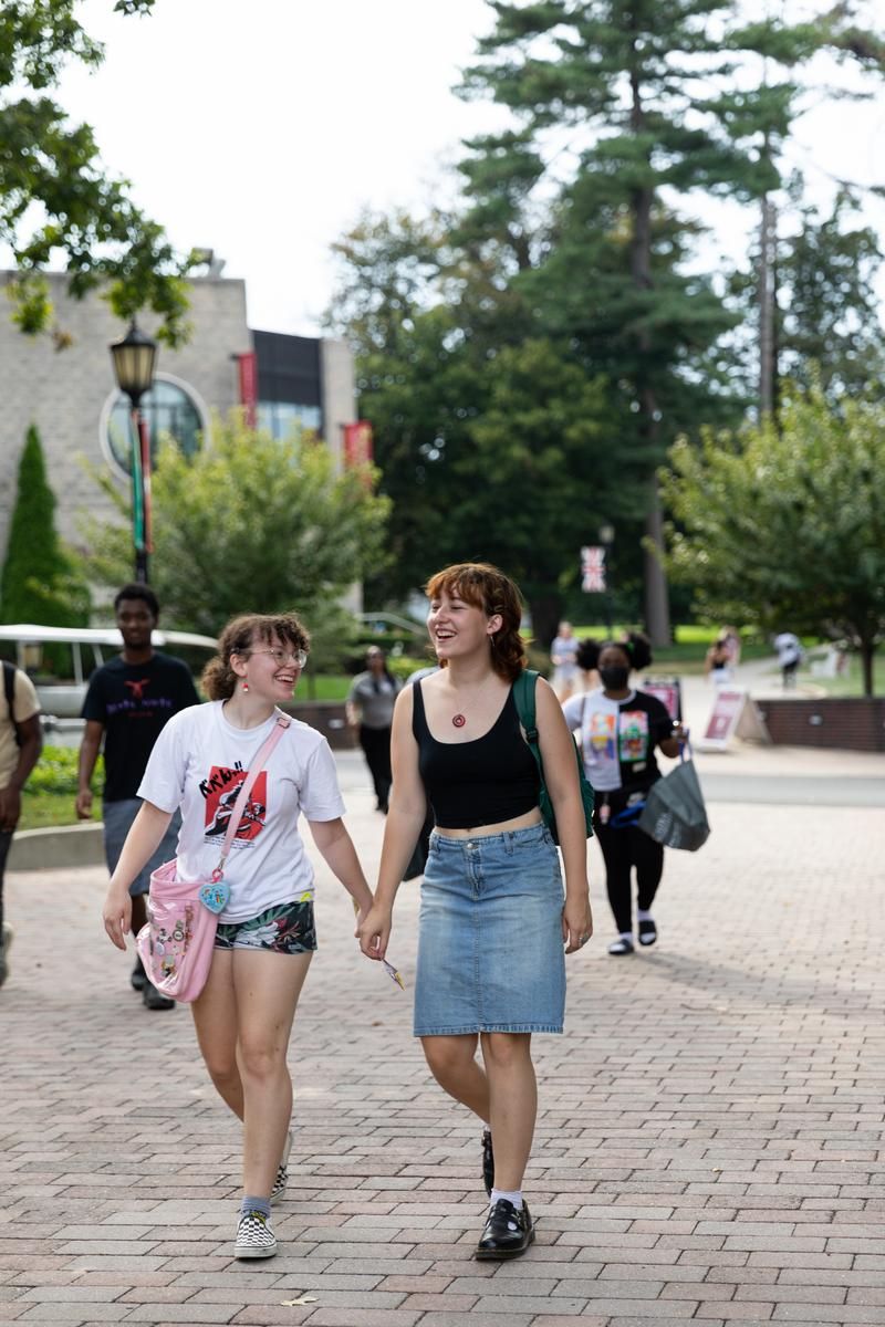 Students process down to the Glenside Food Truck Festival
