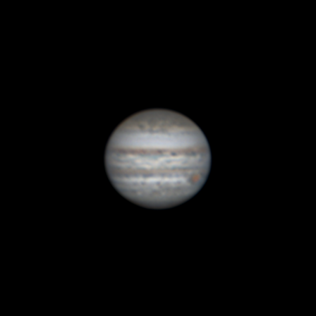 A view of Jupiter in space