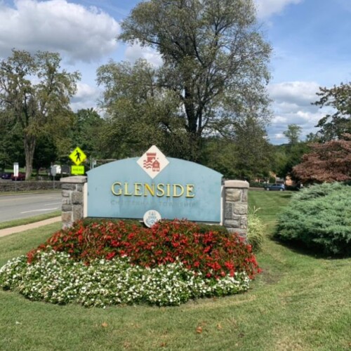 The Glenside sign on Easton Road.