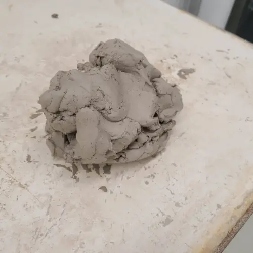 A ball of clay.