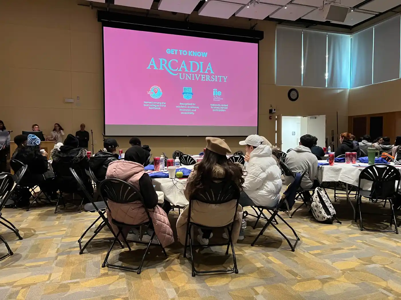 High School students getting to know Arcadia University