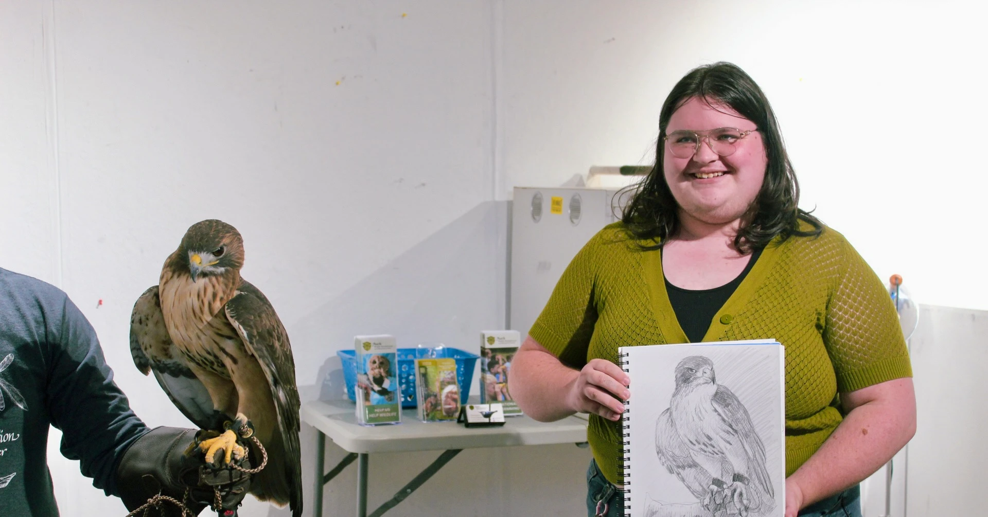 Students draw a Hawk!
