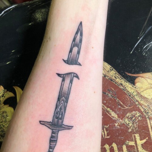 Zara's Percy Jackson inspired tattoo.