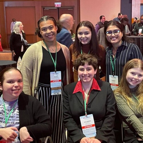 Honors students at the NCHC conference.