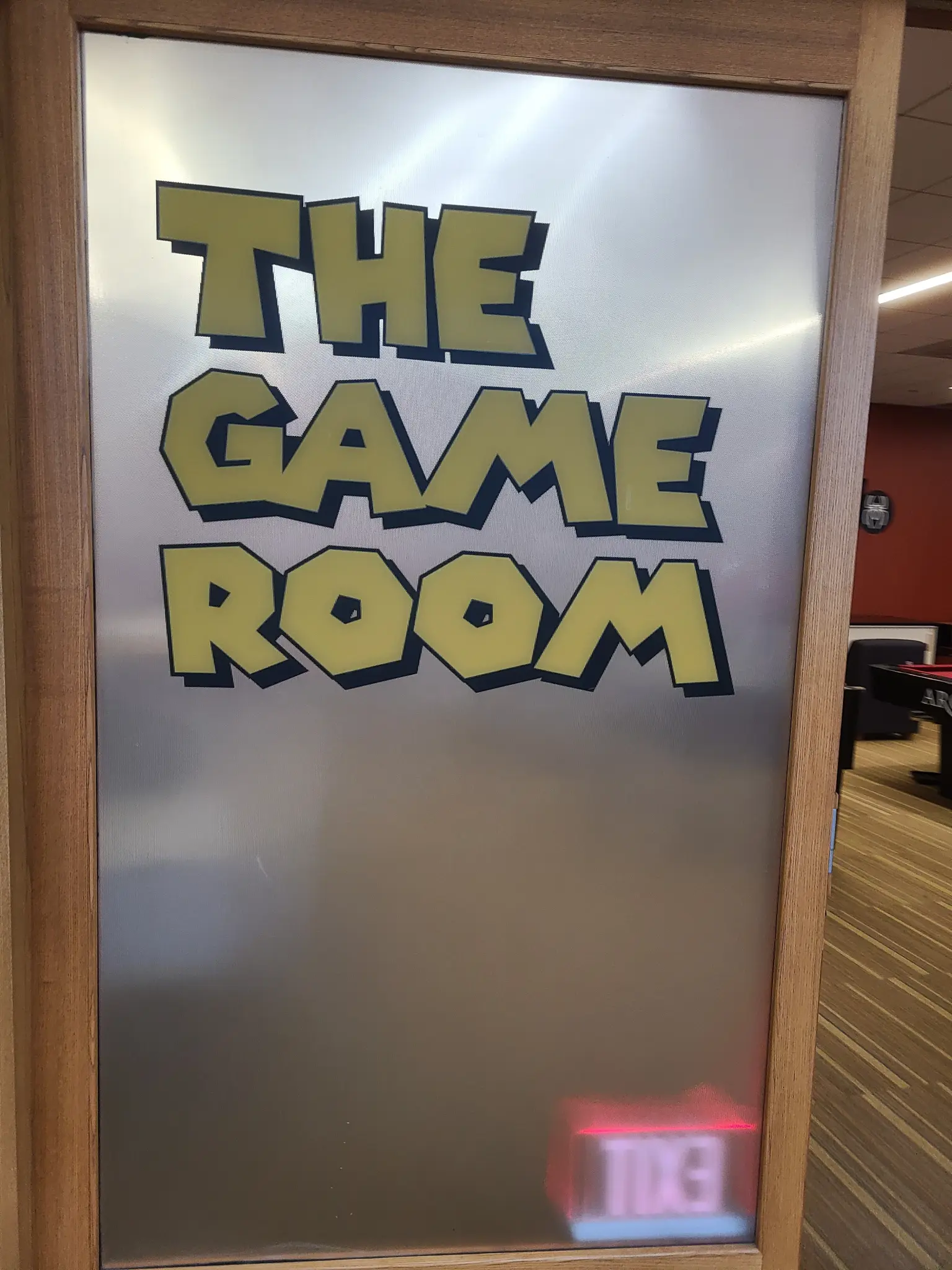 The Game Room entrance.
