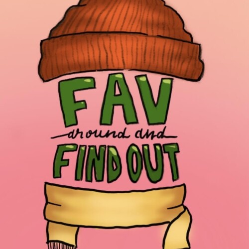 The logo of the "Fav Around and Find Out" beer.