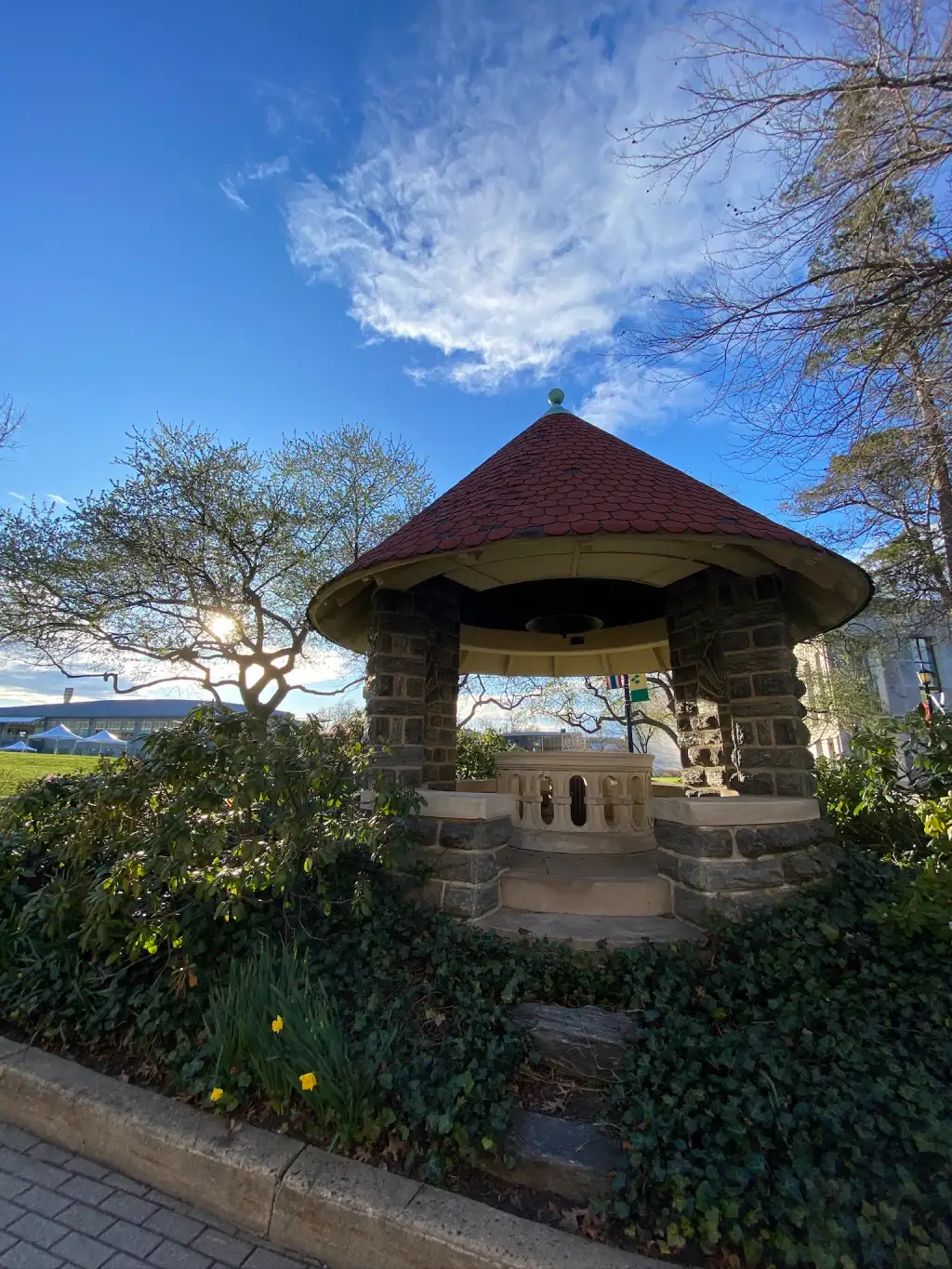 The bell on campus.