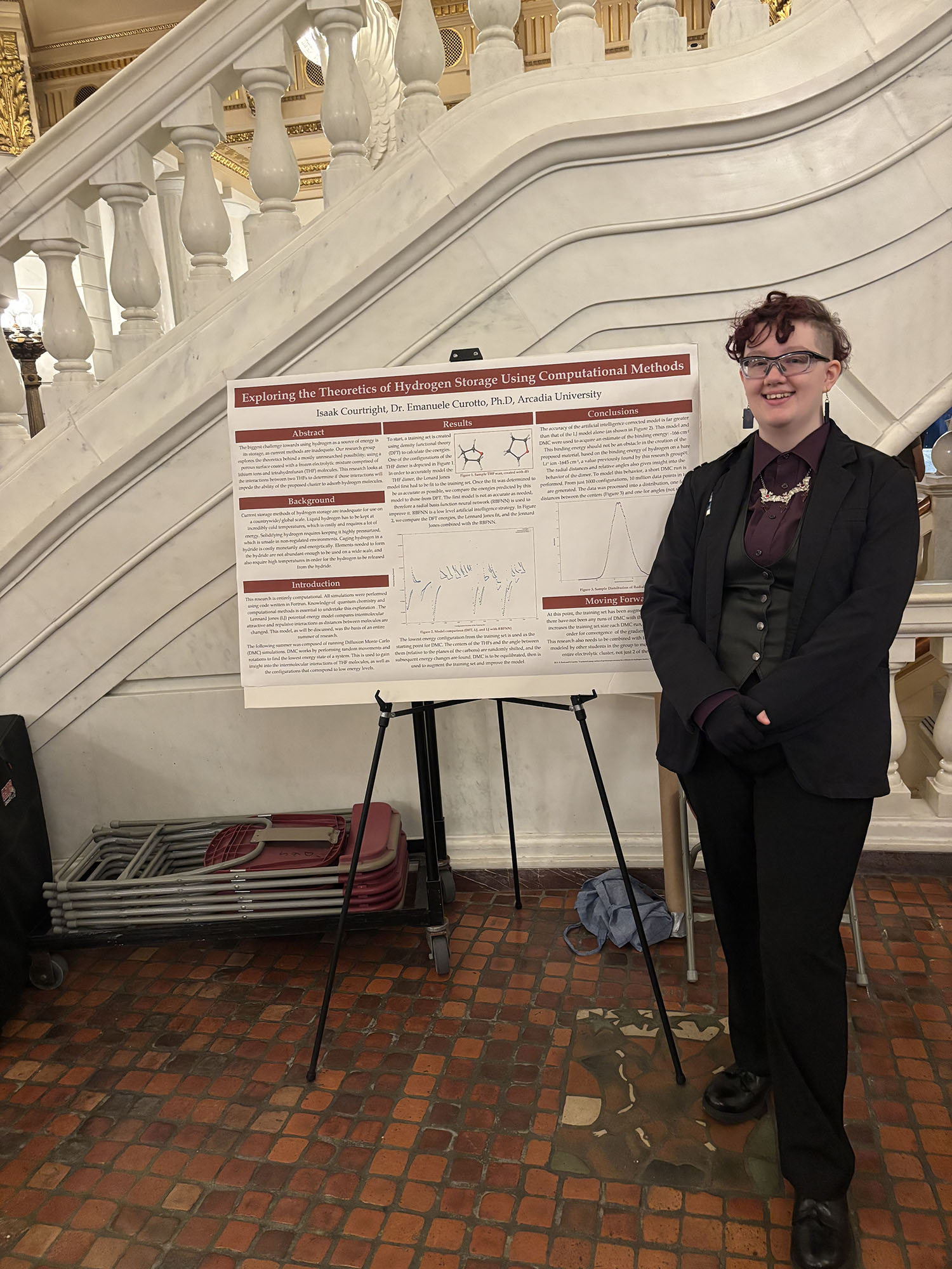 Isaak Courtright ’26 and his presentation.