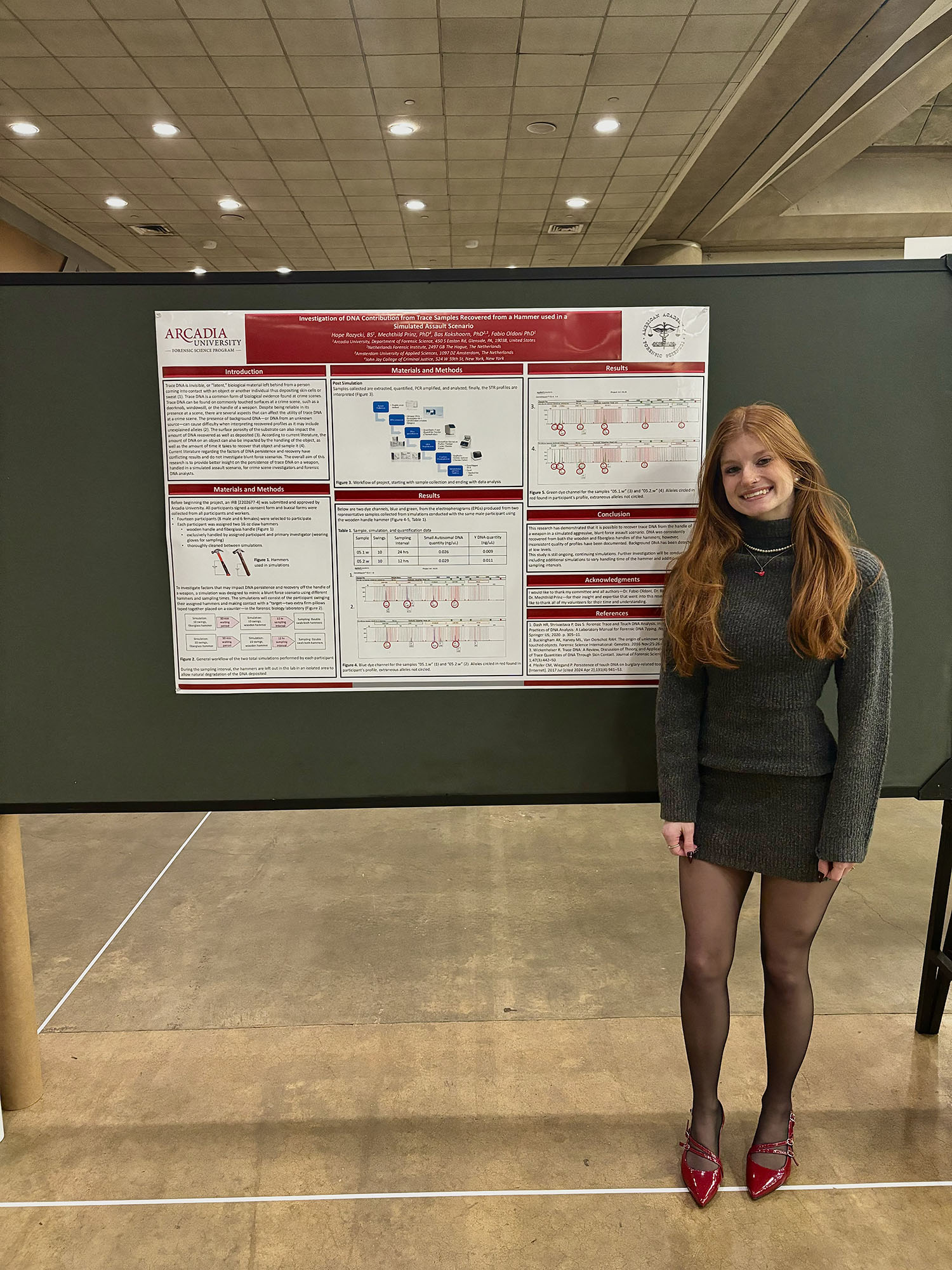 Hope Rozycki ’25M presenting research.