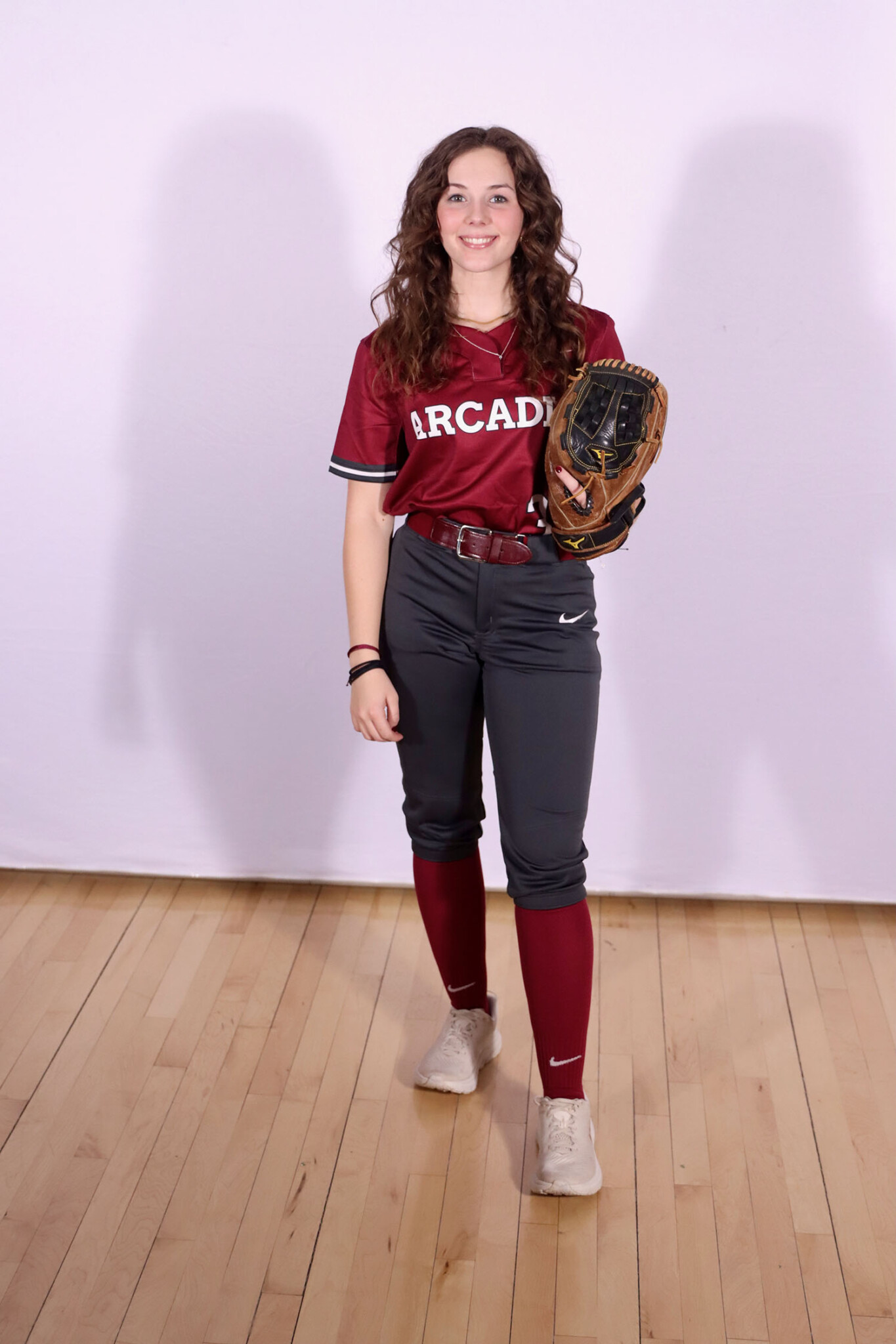 Zoey Ritter ’25 in a softball uniform.