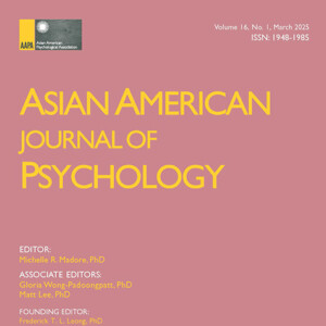 Cover of the Asian American Journal of Psychology
