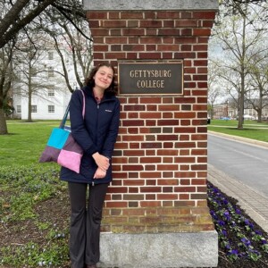 Abby Emory ’25 on Gettysburg College's campus.