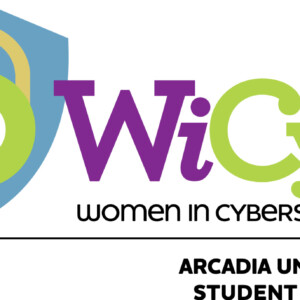 The logo for Arcadia's chapter of Women in CyberSecurity.