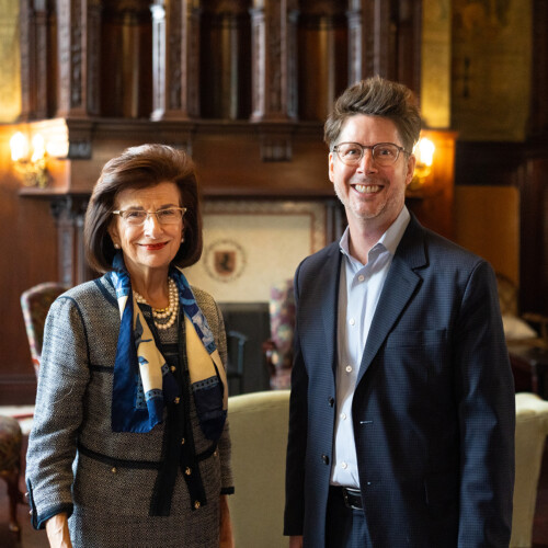 J. Lynne Cannon ’68 and Kevin Shollenberger ’88, new Co-Chairs of the Arcadia University Board of Trustees
