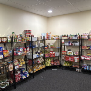 The food pantry at Arcadia University
