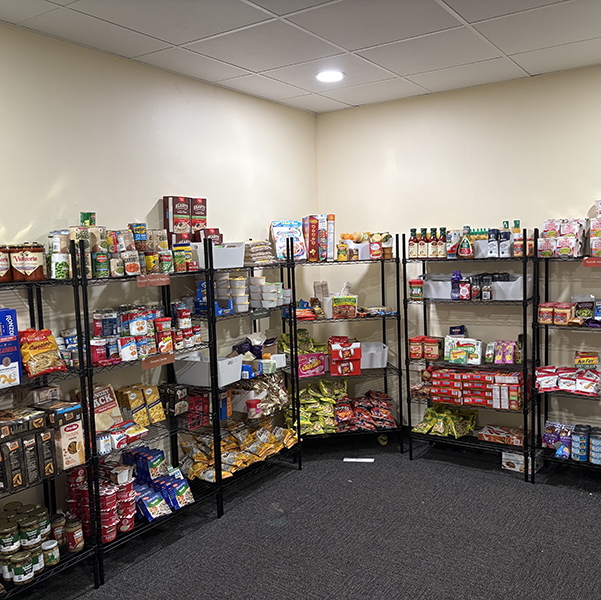 The food pantry at Arcadia University