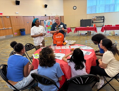 Members of the Arcadia Public Health faculty teaching students during the Health Career Summer Academy