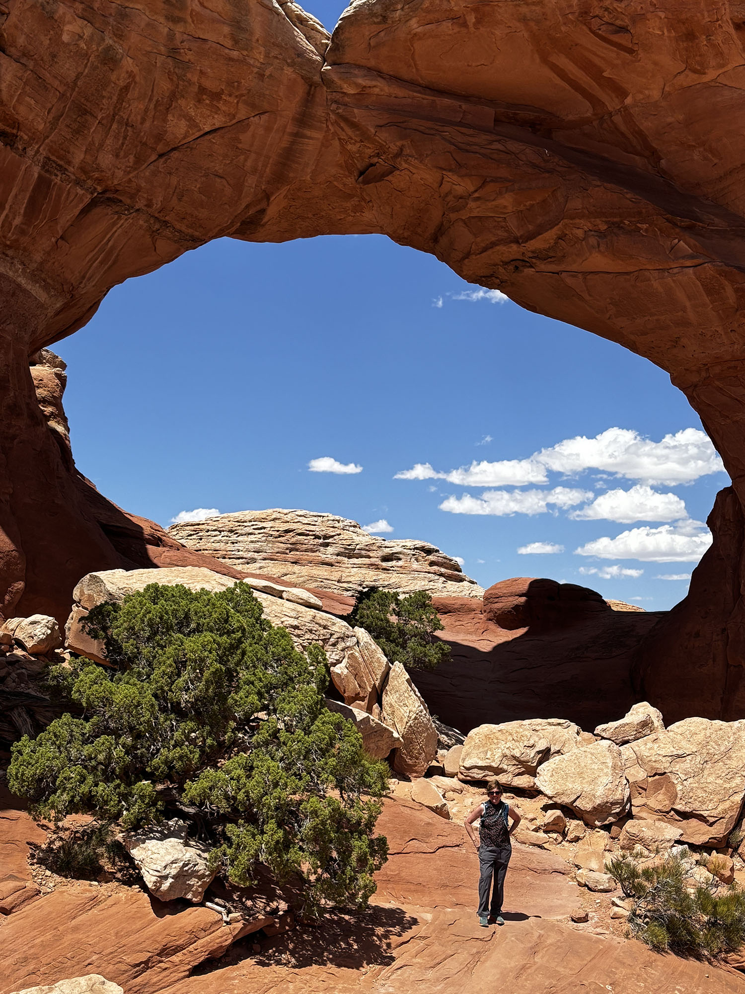 Marie Higgins ’27MFA hiking in a national park.