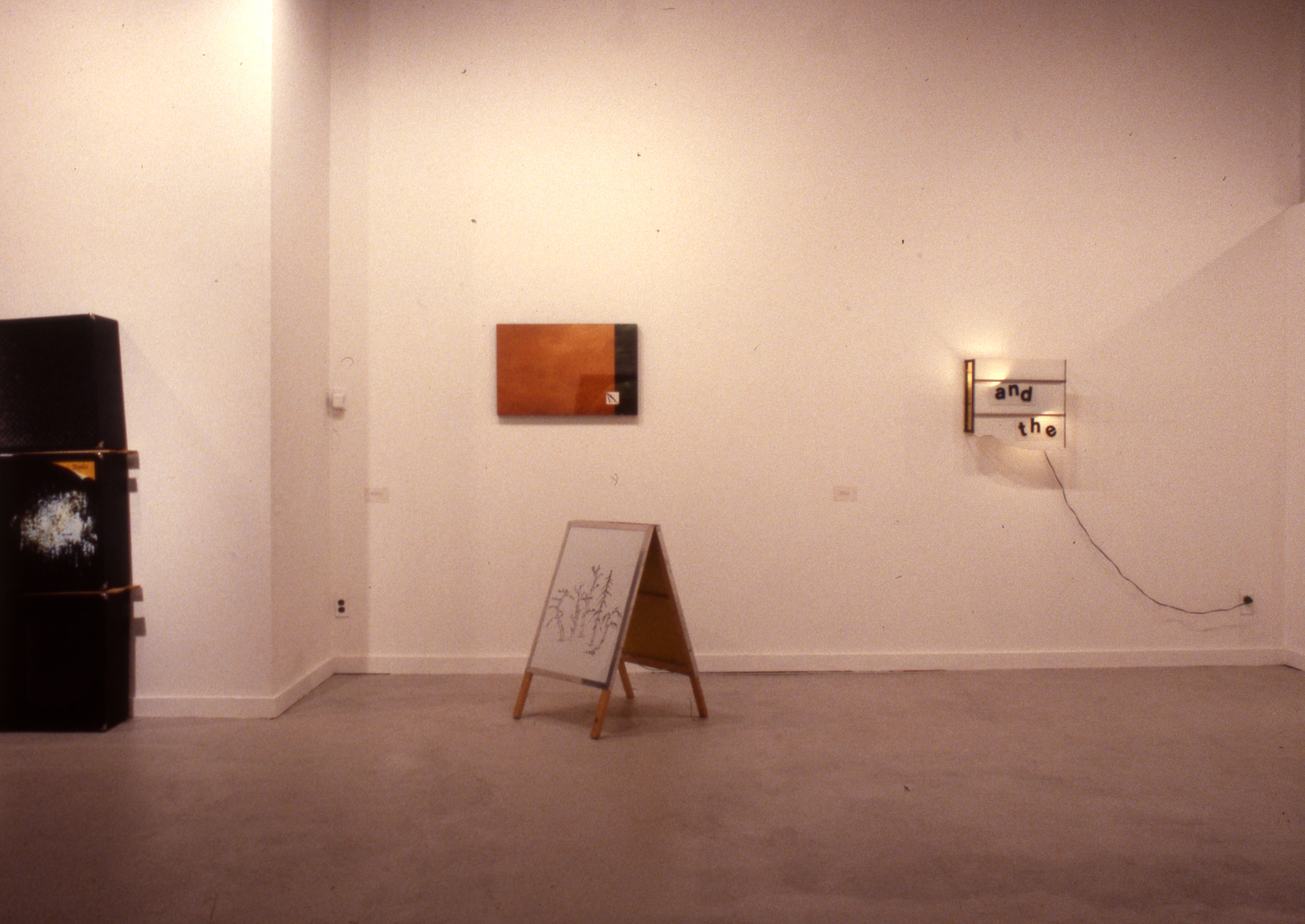 Installation view, "Jennifer Bolande Exhibition," Beaver College Art Gallery