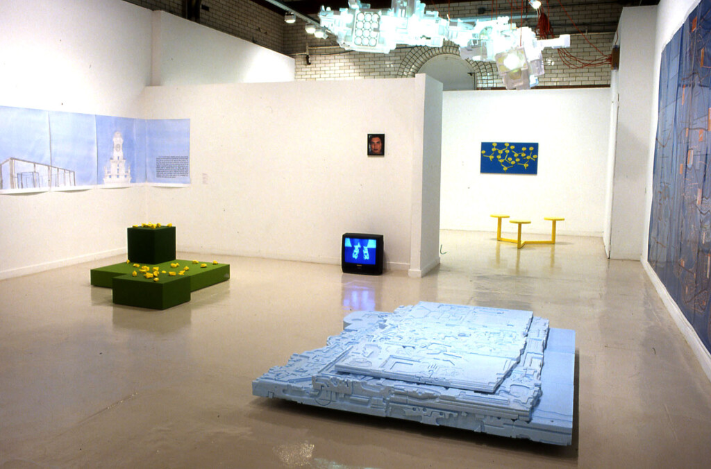 Installation view, "Post Millennial Fizzy (Addressing the Possibility of the Future)," Beaver College Art Gallery