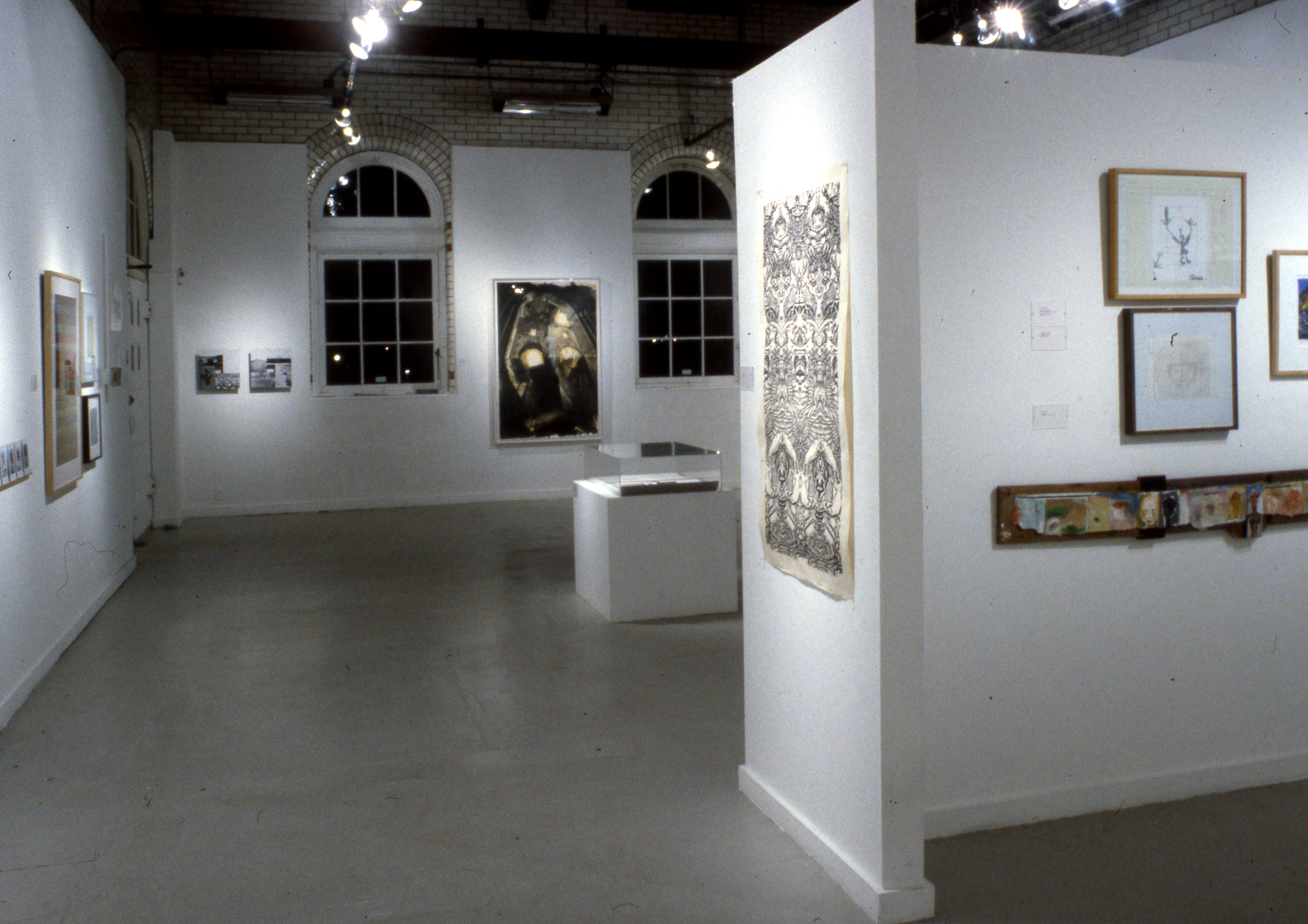Installation view, "Works on Paper, 1990," Beaver College Art Gallery
