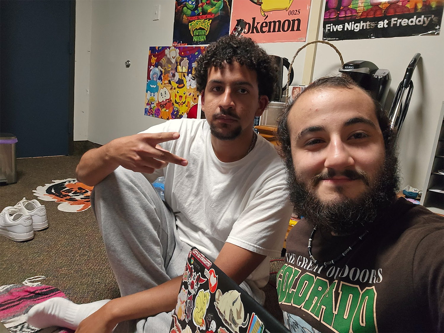 Corin DeStefano ’27 and another RA.