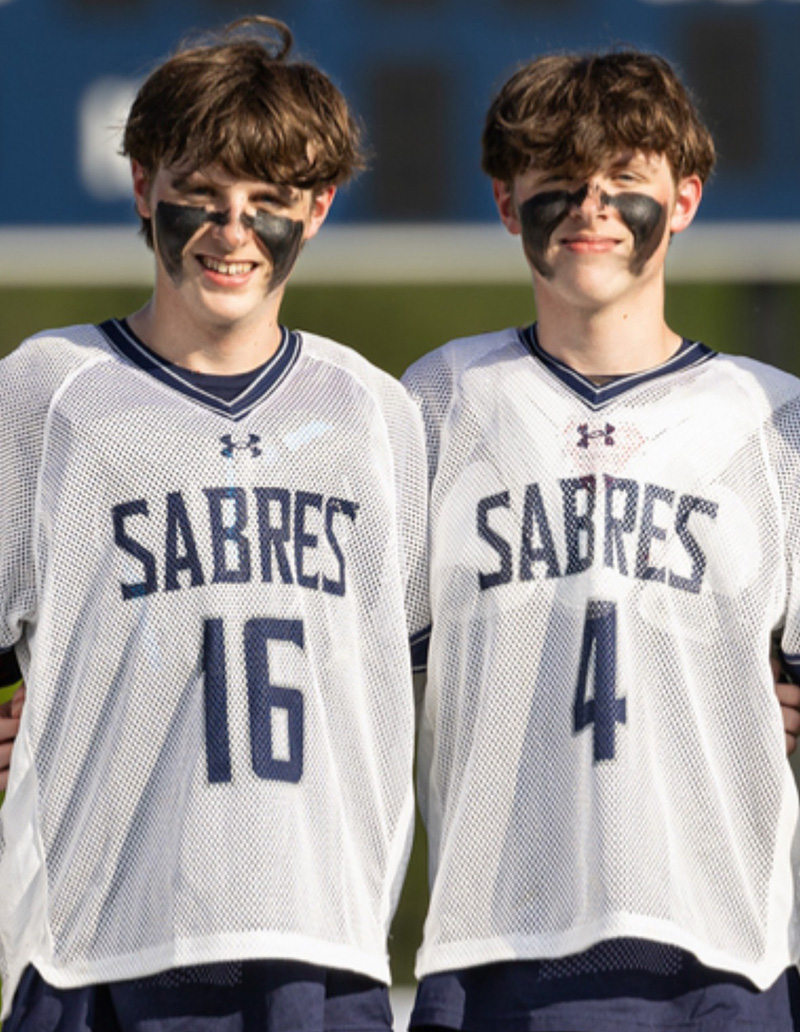 Layne and Peyton Williams are new members of the men's lacrosse team 