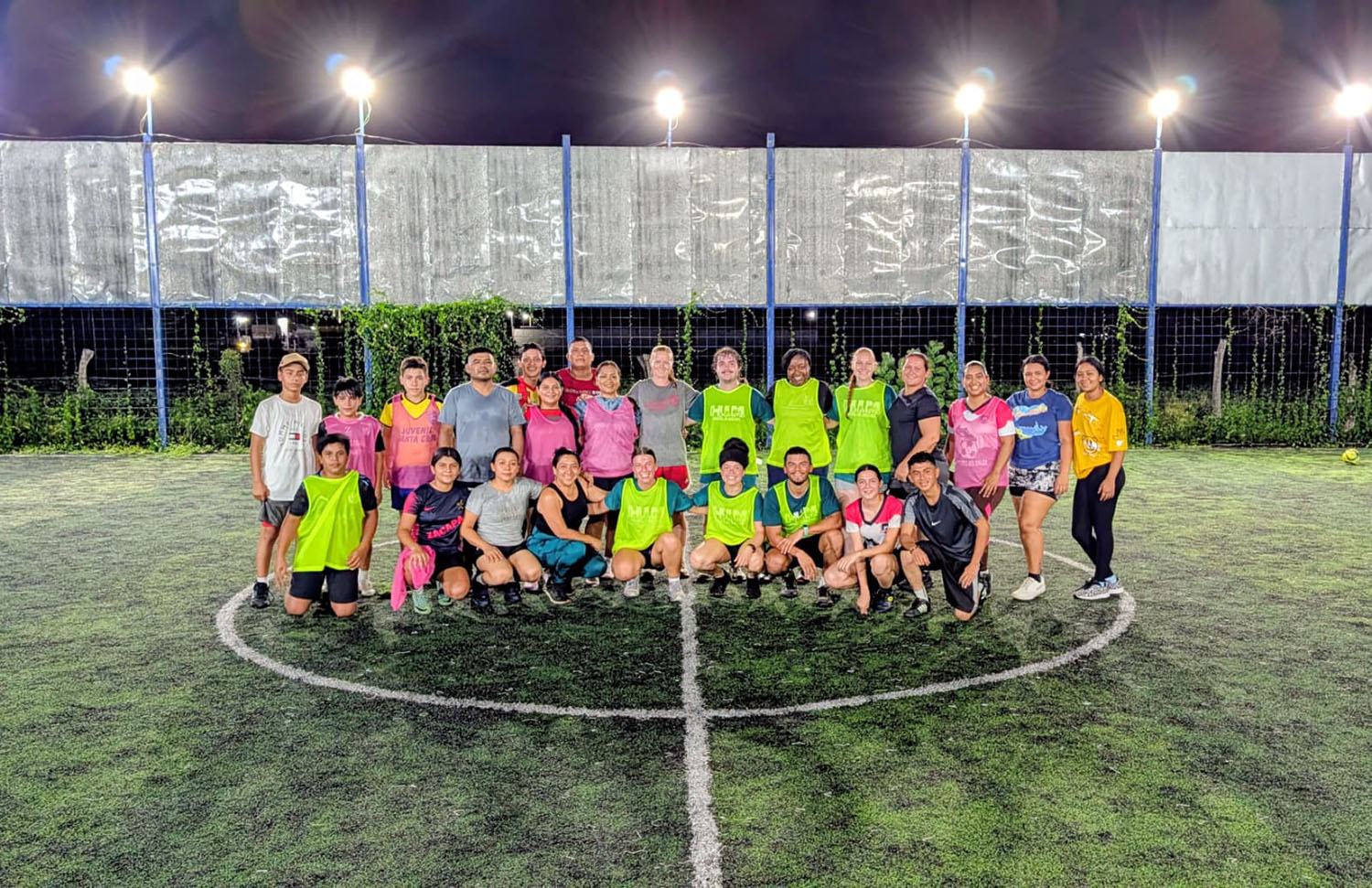 Doctor of Physical Therapy on a soccer field in Guatemala.