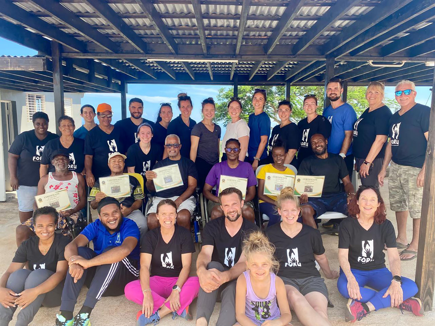Doctor of Physical Therapy students with international patients.