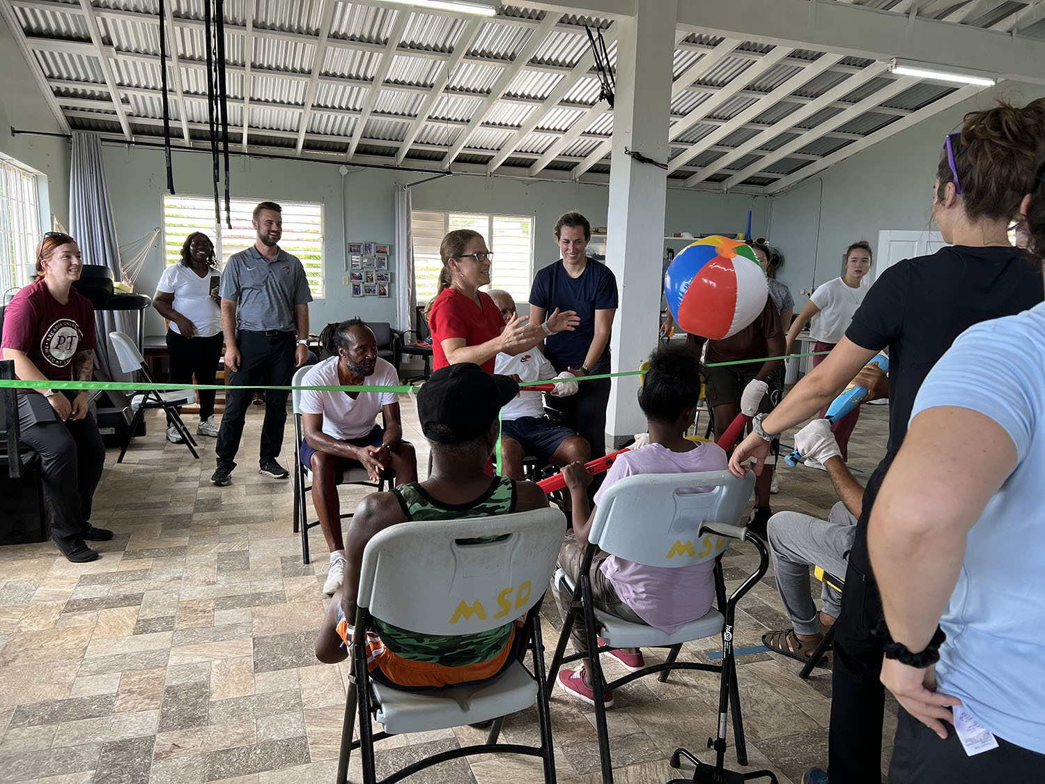 Doctor of Physical Therapy students assisting patients in Jamaica.