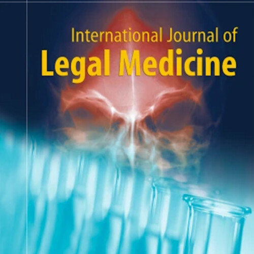 International Journal of Legal Medicine cover.