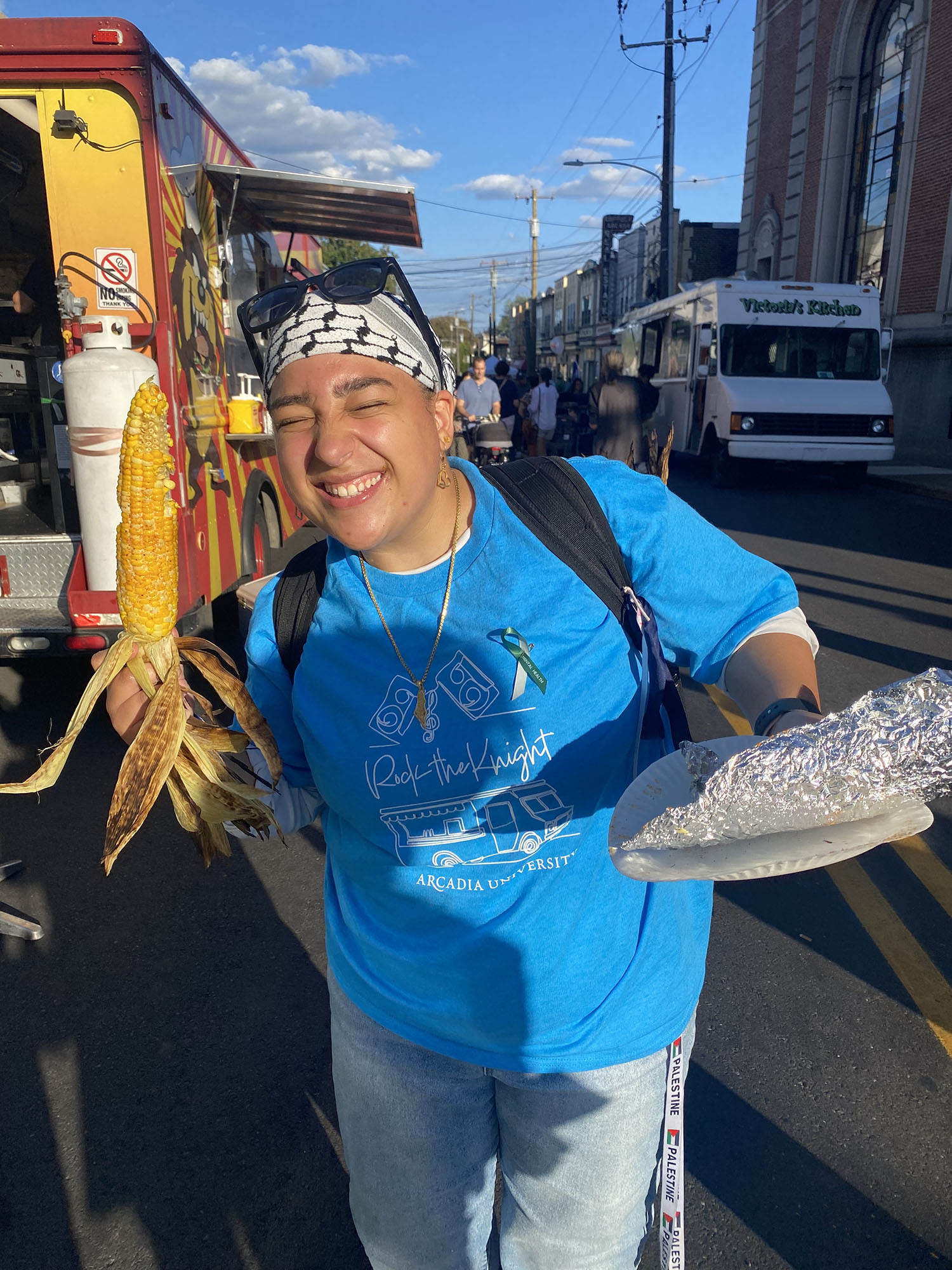 Roo Ahmad ’29 at Rock the Knight.