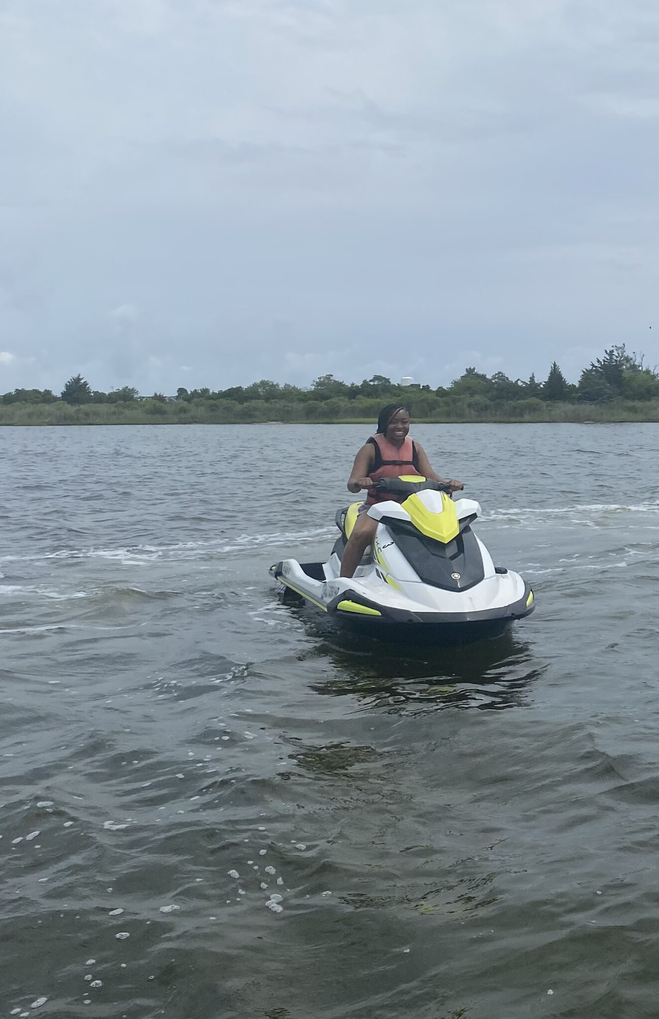 Brielle Oden ’25DPT on a jetski.