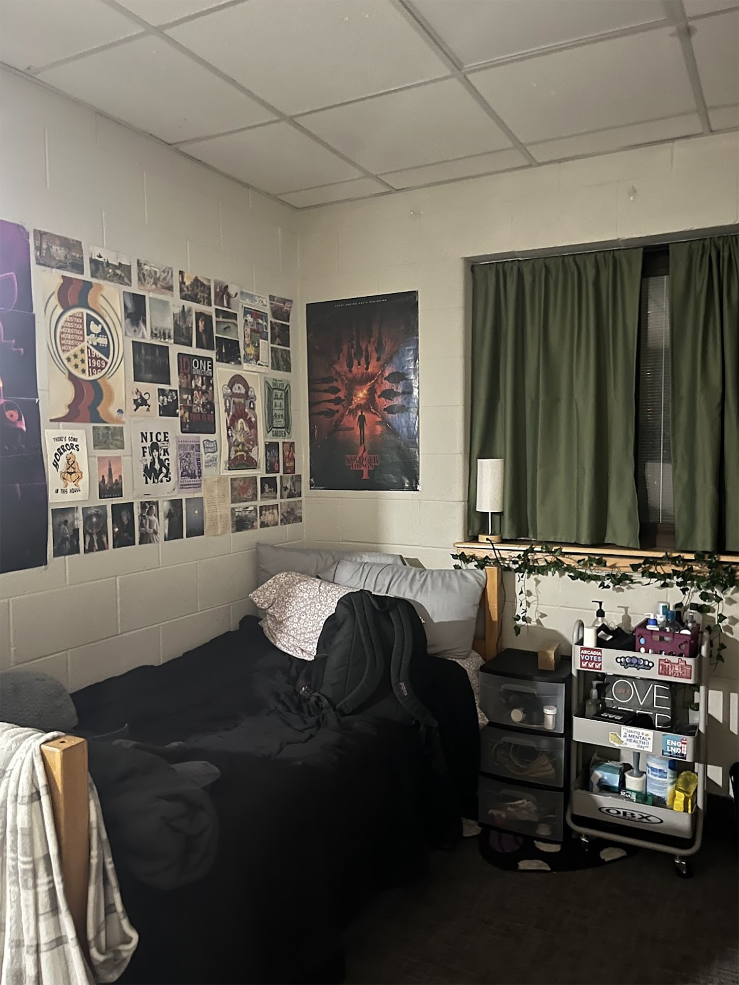 JJ Demetrius' room in Knight Hall.