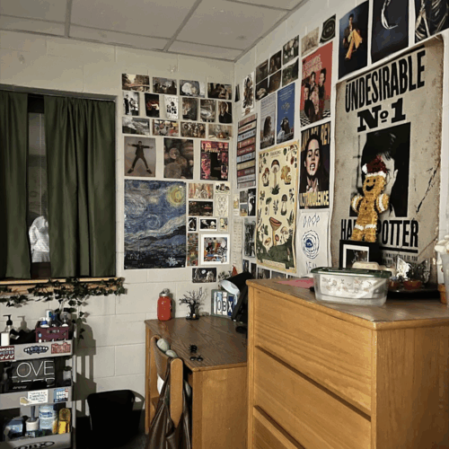 JJ Demetrius' room in Knight Hall.