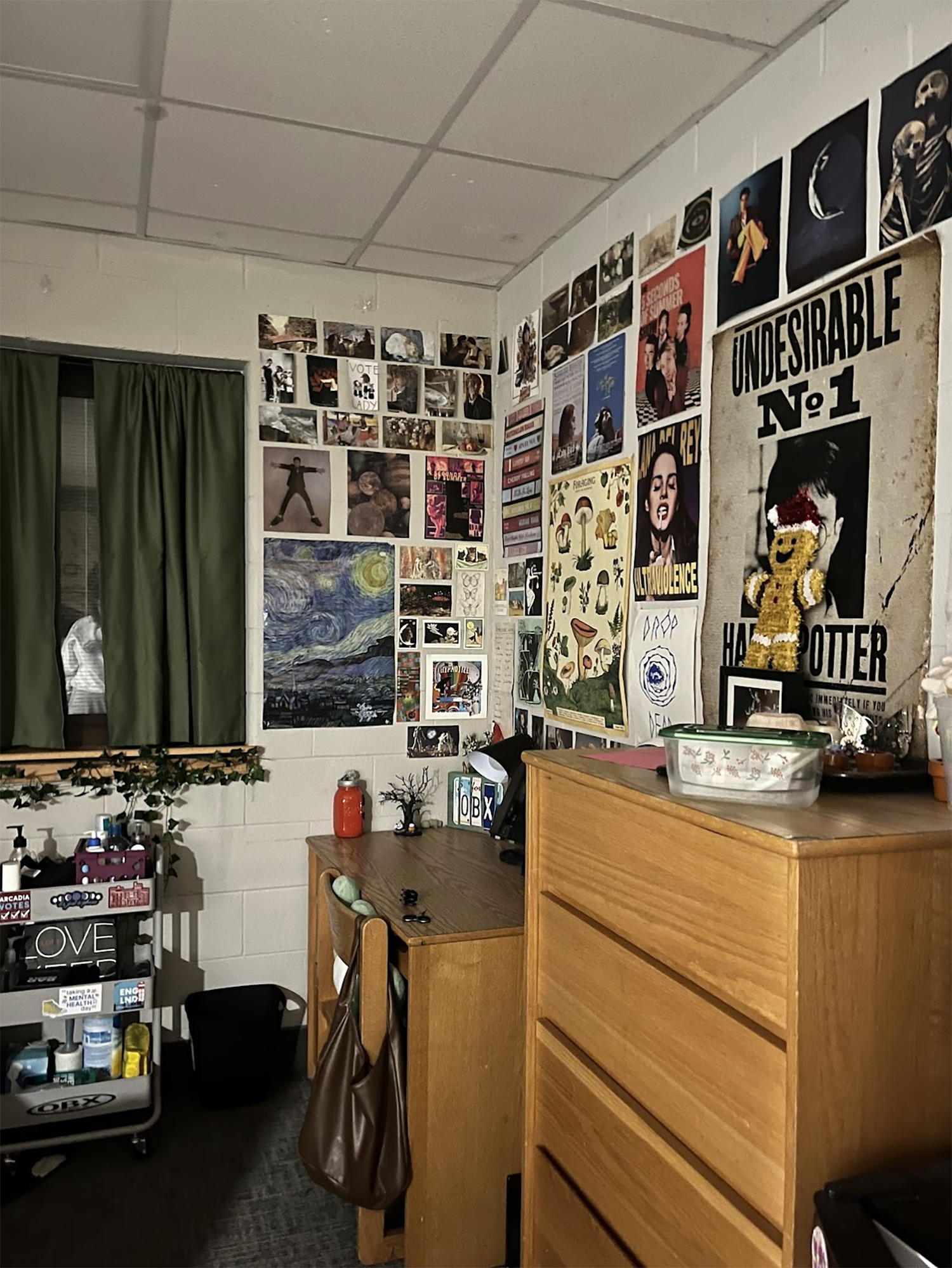JJ Demetrius' room in Knight Hall.