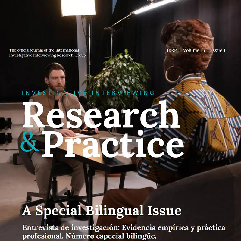 The cover of the of the journal Investigative Interviewing: Research & Practice.
