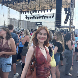 Madison Boring ’28M, MFA at a concert.