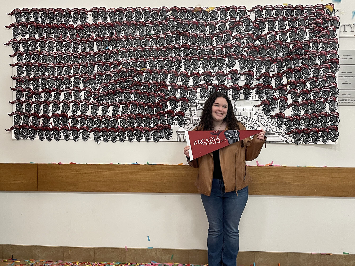 Julia Wysocki ’29 at an open house.