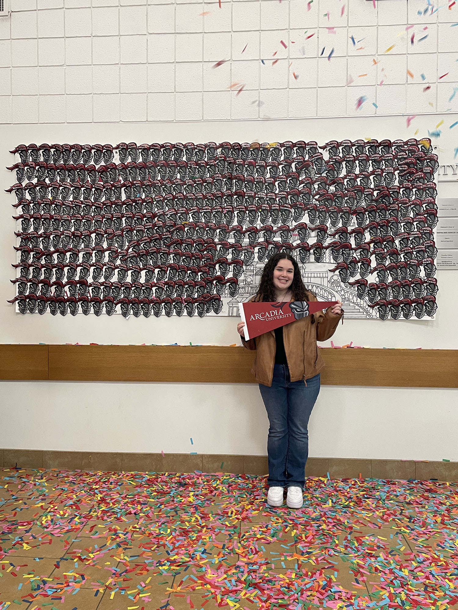 Julia Wysocki ’29 at an open house.