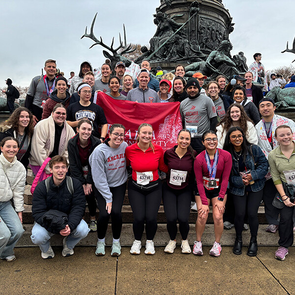 Members of the Arcadia community who took on the 8K during Marathon Weekend
