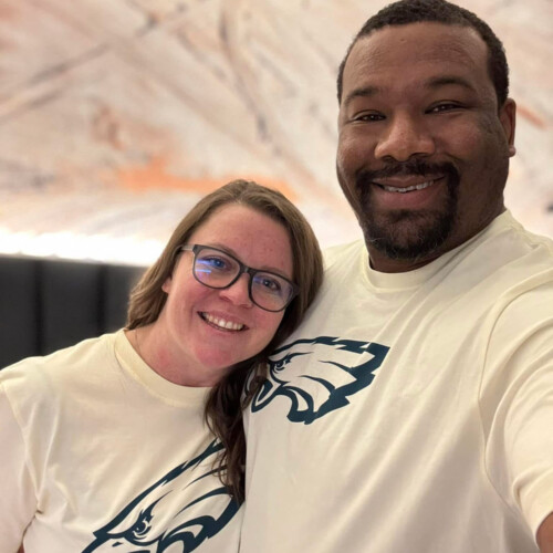 Roderick Ellis and his wife.