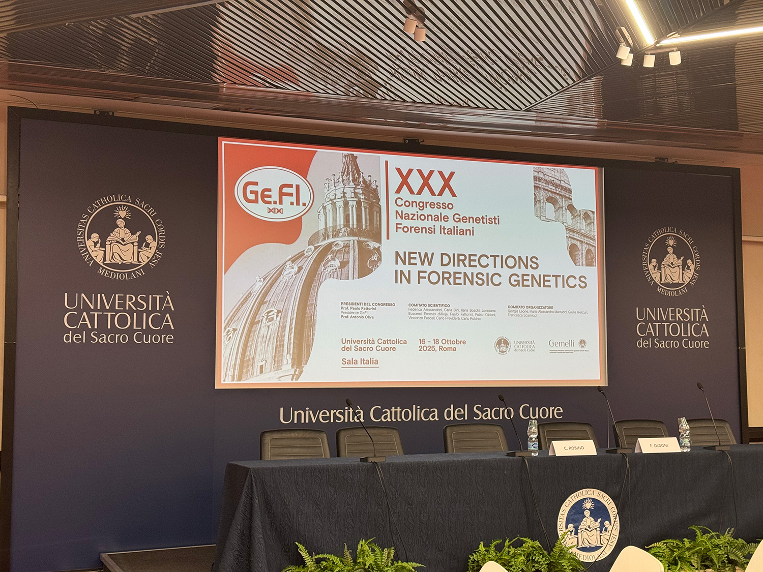 The panel International Society for Forensic Genetics.