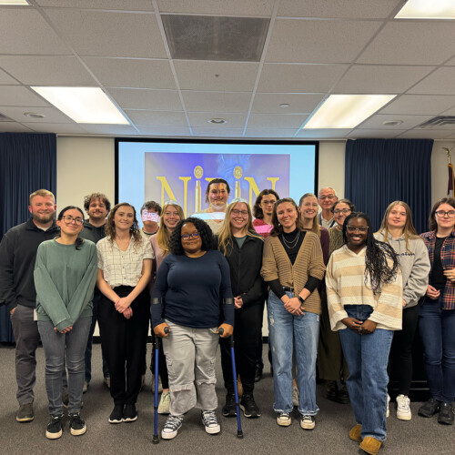 First-year Forensic Science students at the Montgomery County Detectives Bureau.