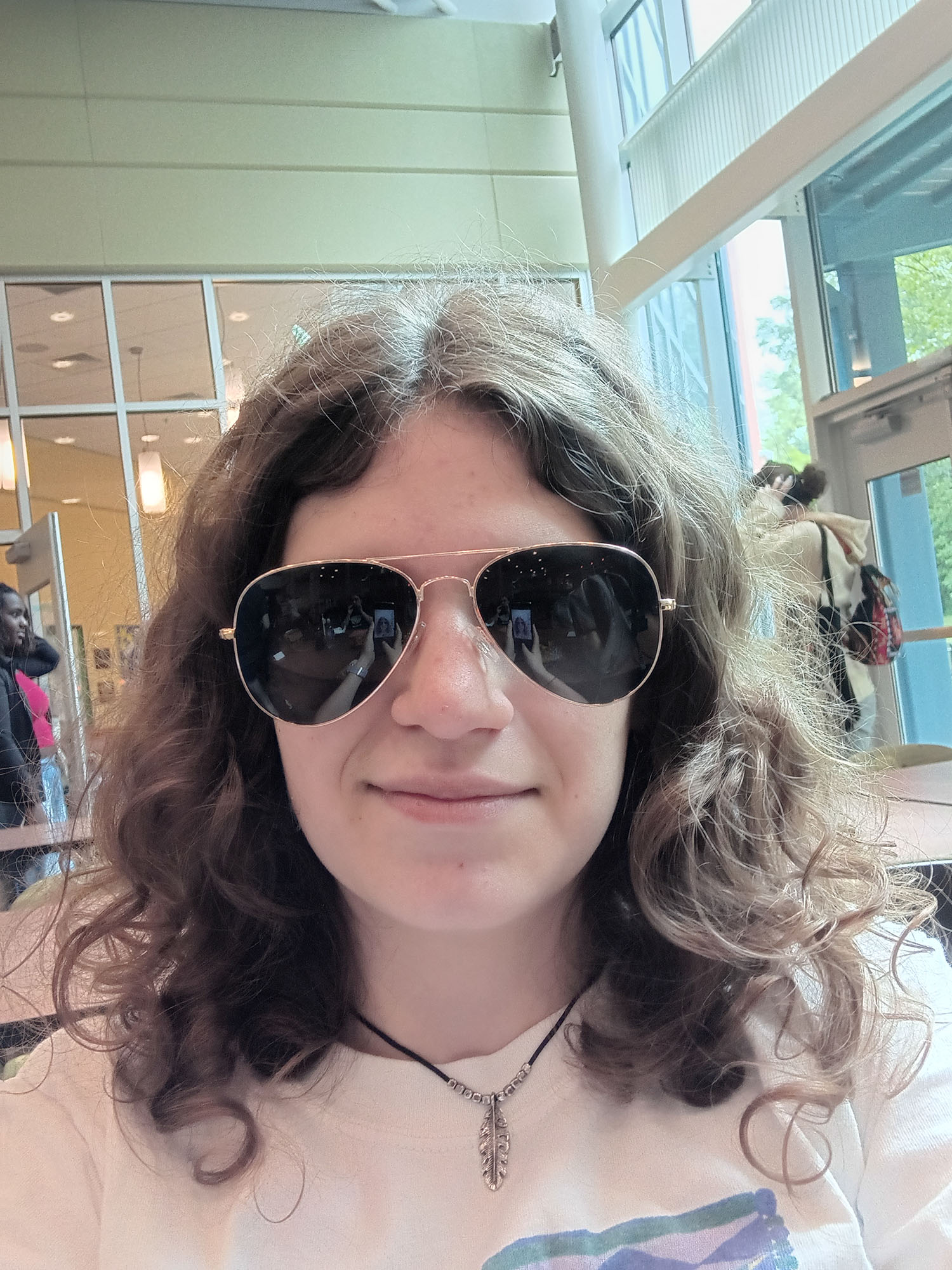 Sawyer Letaw ’29 with sunglasses on.